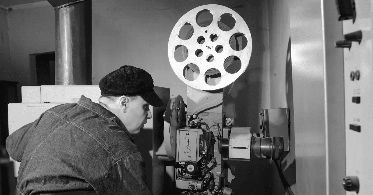 An abstract, experimental film still from the 1960s.